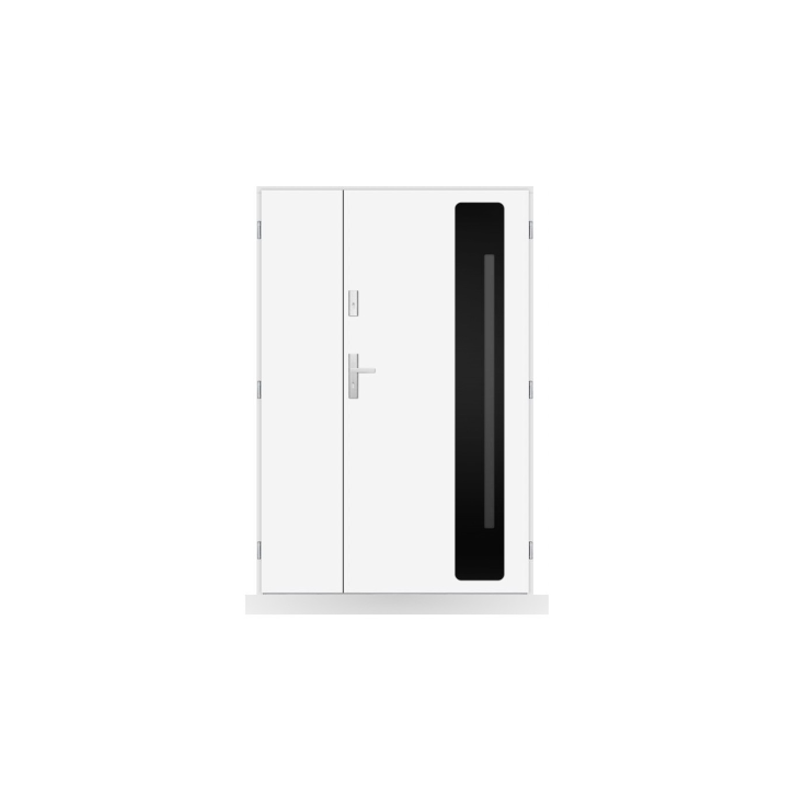 Porte d'entrée double Sixtine - 130/140/150x208cm