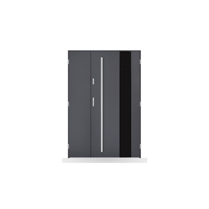 Porte d'entrée double Eulalie - 130/140/150x208cm