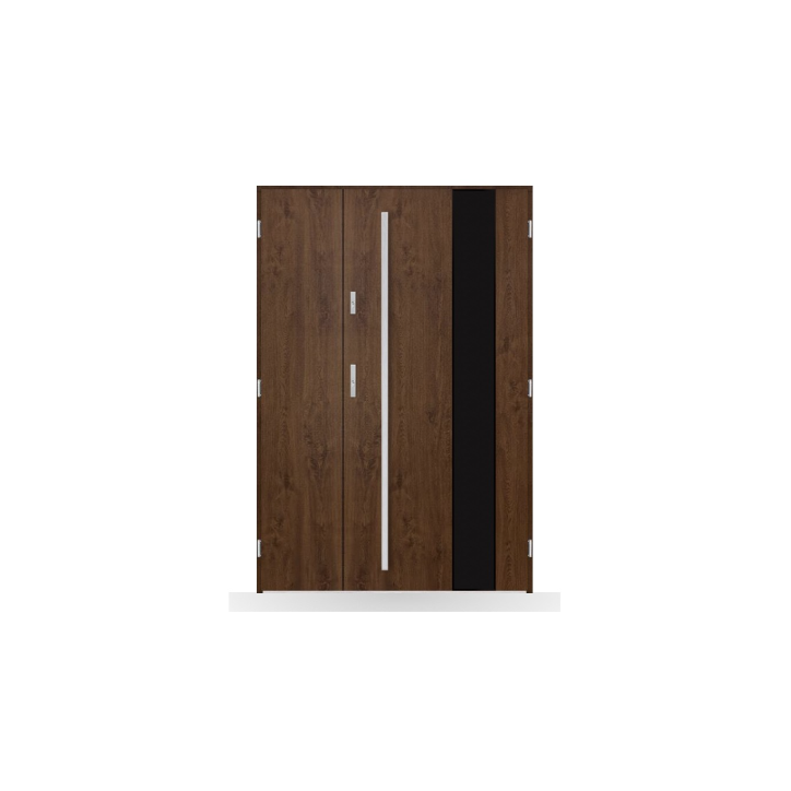 Porte d'entrée double Eulalie - 130/140/150x208cm