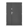Porte d'entrée double Anselme - 130/140/150x208cm