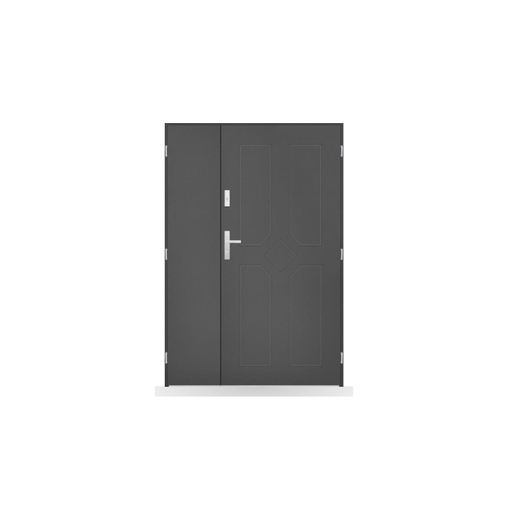 Porte d'entrée double Azélie - 130/140/150x208cm