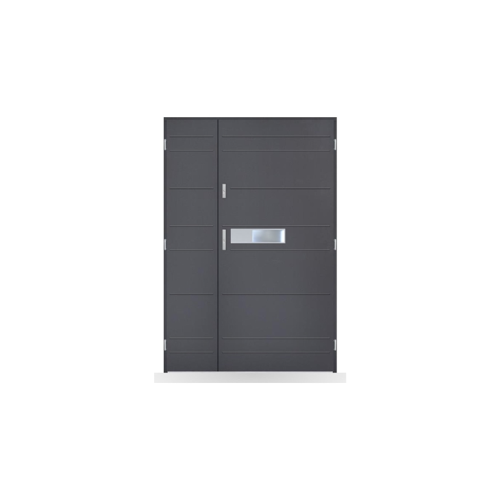 Porte d'entrée double Solène - 130/140/150x208cm Porte d'entrée double Solène - 130/140/150x208cm