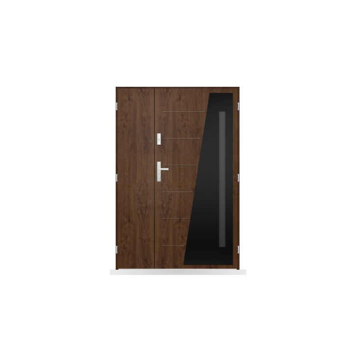 Porte d'entrée double Apolline - 130/140/150x208cm