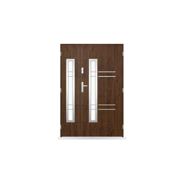 Porte d'entrée double Zéphyr - 130/140/150x208cm