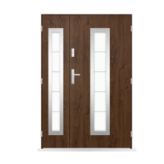 Porte d'entrée double Amaury - 130/140/150x208cm