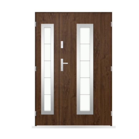 Porte d'entrée double Amaury - 130/140/150x208cm