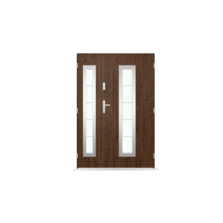 Porte d'entrée double Amaury - 130/140/150x208cm