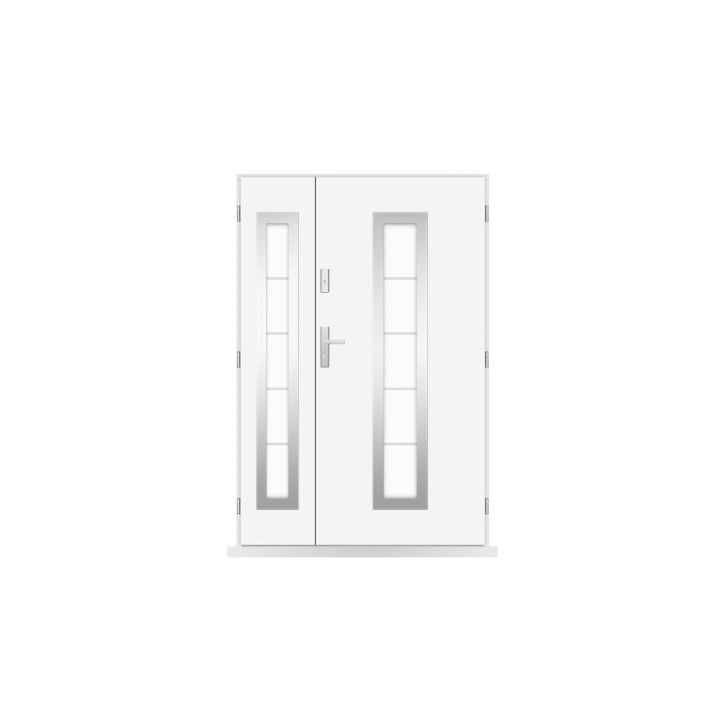 Porte d'entrée double Amaury - 130/140/150x208cm