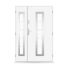 Porte d'entrée double Amaury - 130/140/150x208cm