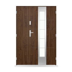 Porte d'entrée double Ondine - 130/140/150x208cm