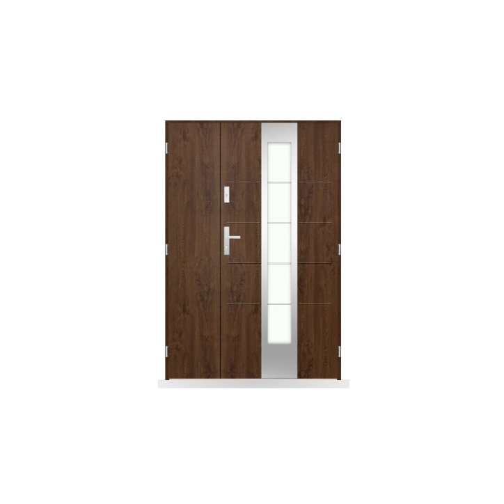 Porte d'entrée double Ondine - 130/140/150x208cm