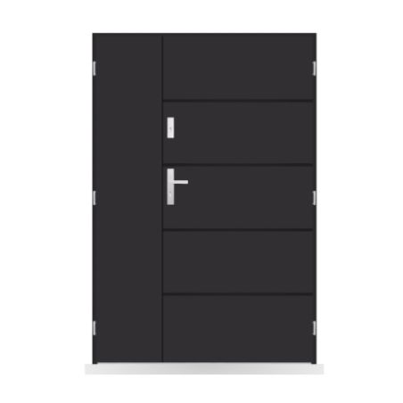 Porte d'entrée double Soline - 130/140/150x208cm