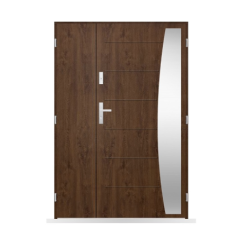 Porte d'entrée double Théophane - 130/140/150x208cm