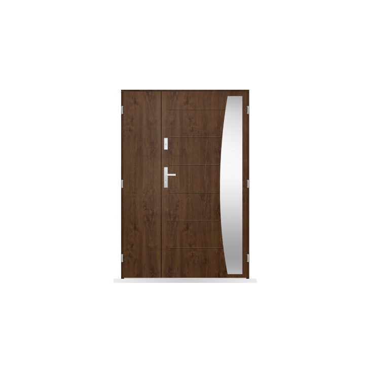 Porte d'entrée double Théophane - 130/140/150x208cm