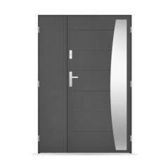 Porte d'entrée double Théophane - 130/140/150x208cm