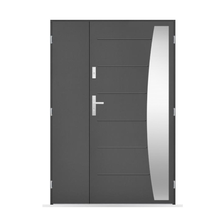 Porte d'entrée double Théophane - 130/140/150x208cm