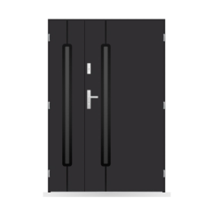 Porte d'entrée double Ysée - 130/140/150x208cm