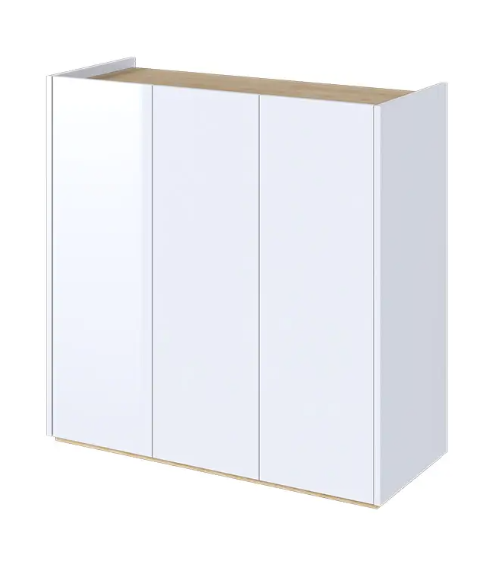 Buffet blanc brillant Facile - 95 cm