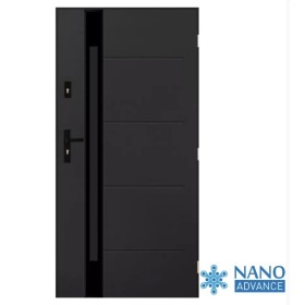 Porte d'entrée DORADE 80 cm 72 mm en acier inoxydable en 3 couleurs