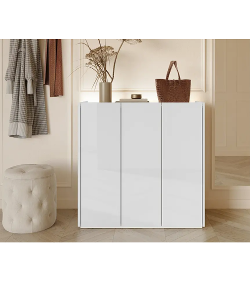 Buffet blanc brillant Facile - 95 cm