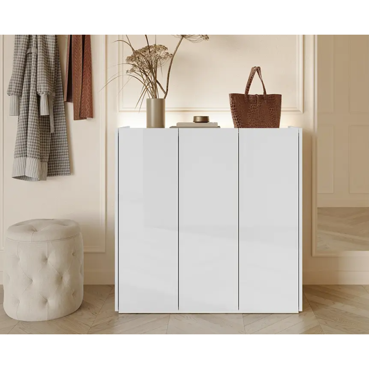 Buffet blanc brillant Facile - 95 cm