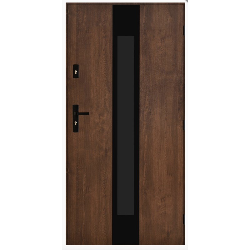 Porte d'entrée MARCEL 90 cm 72 mm en acier inoxydable en 3 couleurs