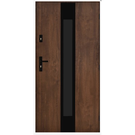 Porte d'entrée MARCEL 90 cm 72 mm en acier inoxydable en 3 couleurs