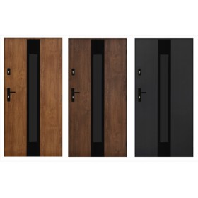 Porte d'entrée MARCEL 90 cm 72 mm en acier inoxydable en 3 couleurs