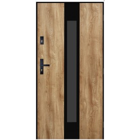 Porte d'entrée Mars en winchester 100x200 cm