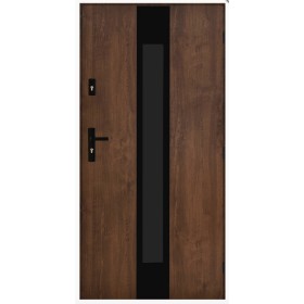 Porte d'entrée MARCIO 90 cm 72 mm en acier inoxydable en 3 couleurs