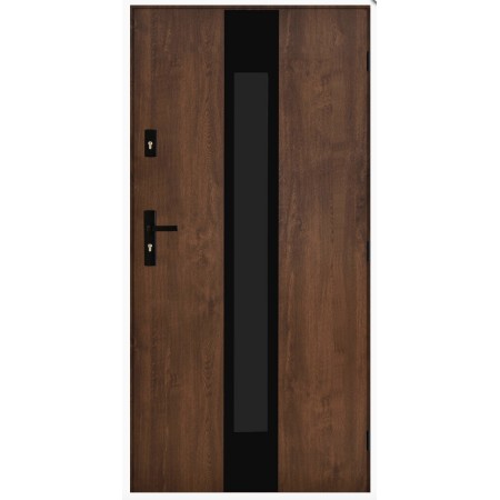 Porte d'entrée MARCIO 90 cm 72 mm en acier inoxydable en 3 couleurs