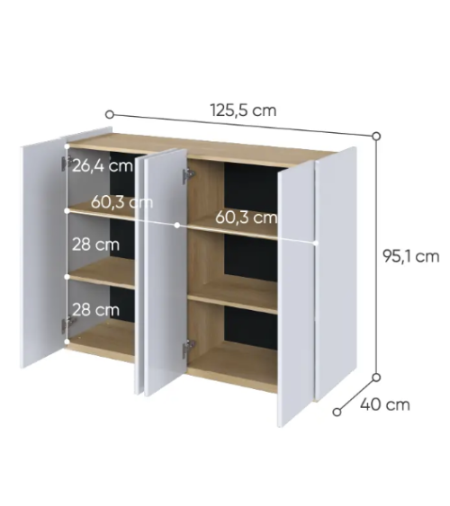 Buffet Facile - 126cm