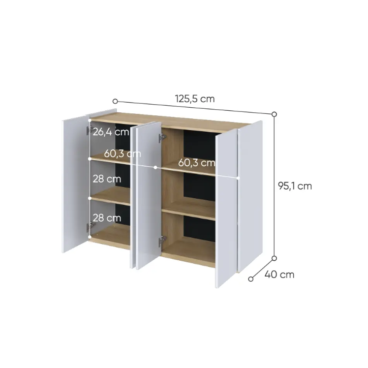 Buffet Facile - 126cm