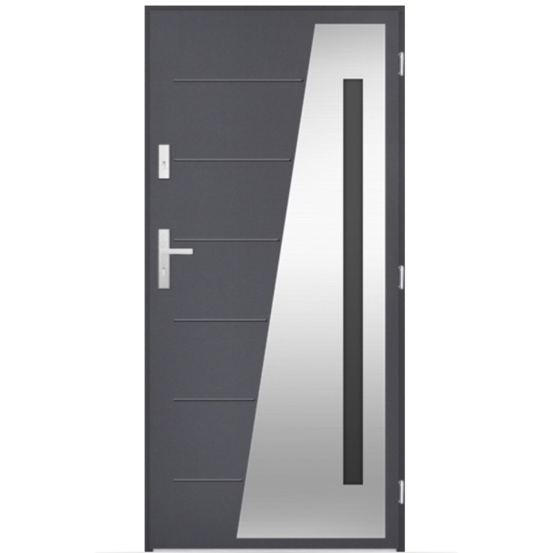 Porte d'entrée Adèle 80/90/100cm en acier