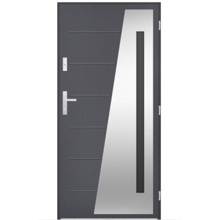 Porte d'entrée Adèle 80/90/100cm en acier