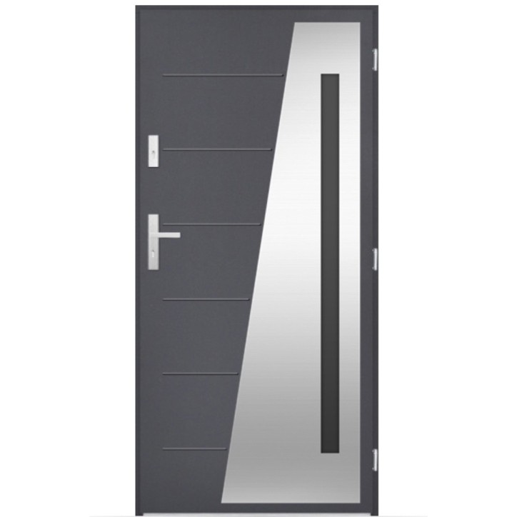 Porte d'entrée Adèle 80/90/100cm en acier Porte d'entrée Adèle 80/90/100cm en acier