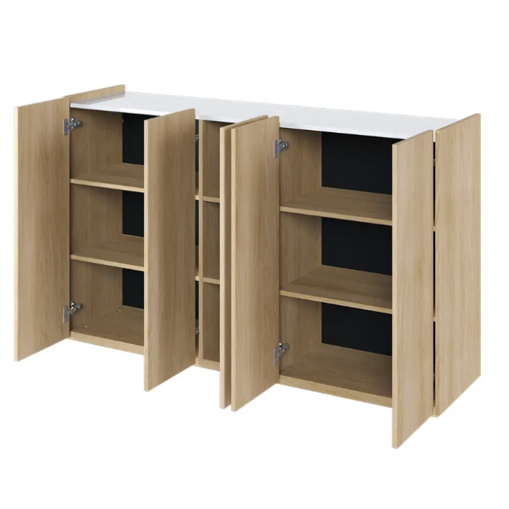 Buffet Facile chêne scandi - 156cm