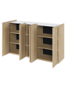 Buffet Facile chêne scandi - 156cm