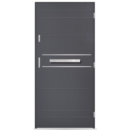 Porte d'entrée Clément 80/90/100cm en acier