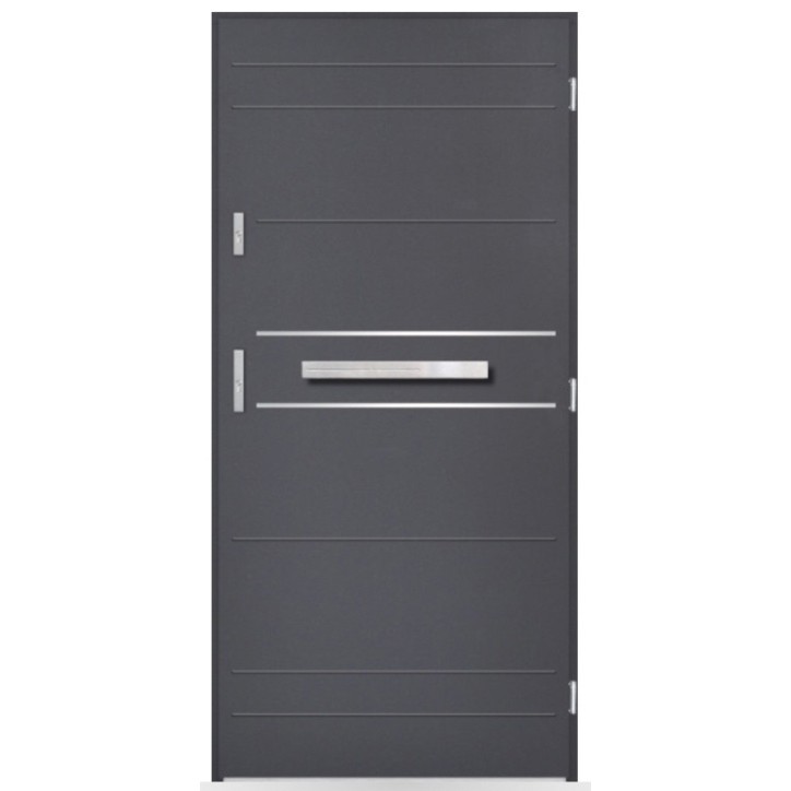 Porte d'entrée Clément 80/90/100cm en acier