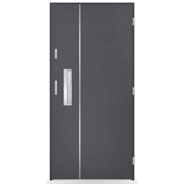 Porte d'entrée Arthur 80/90/100cm en acier