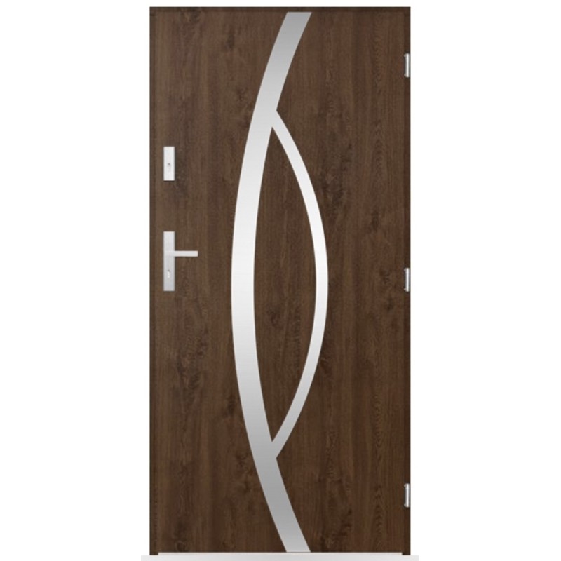 Porte d'entrée Hugues 80/90/100cm en acier