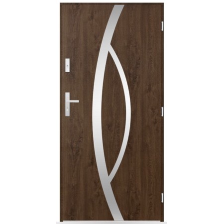 Porte d'entrée Hugues 80/90/100cm en acier