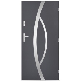 Porte d'entrée Hugues 80/90/100cm en acier