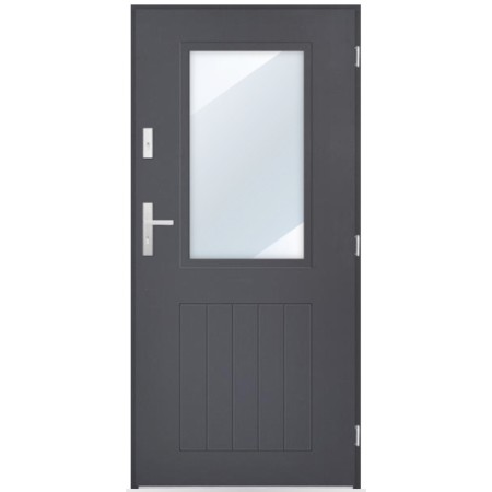 Porte d'entrée Théodore 80/90/100cm en acier