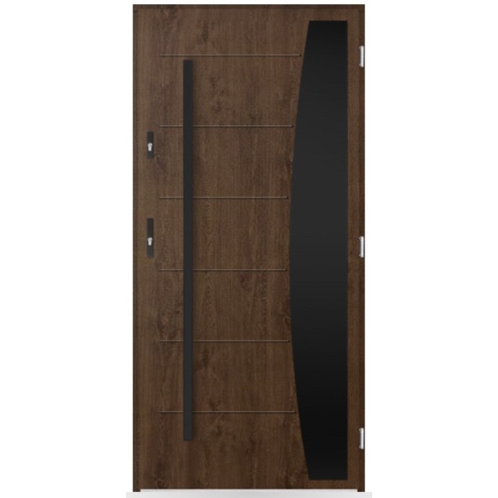 Porte d'entrée Gauthier  80/90/100cm en acier