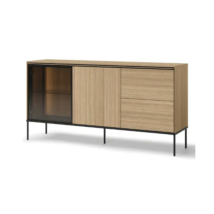 Buffet Visso avec vitre - 167cm