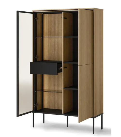 Commode Visso avec vitre - 91cm