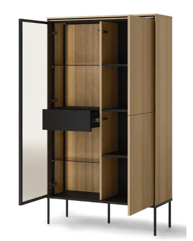 Commode Visso avec vitre - 91cm