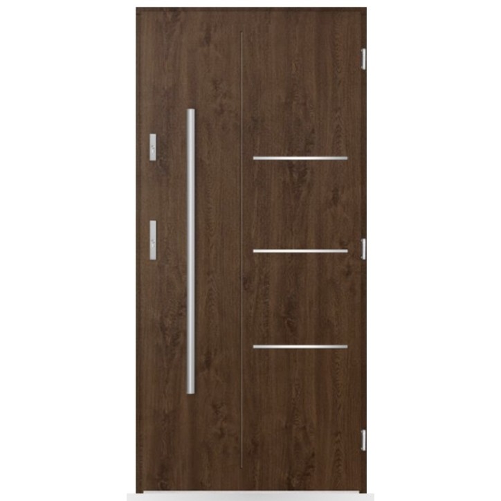 Porte d'entrée Pierre 80/90/100cm en acier